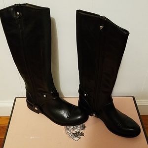 JUICY COUTURE LEATHER RIDING BOOTS